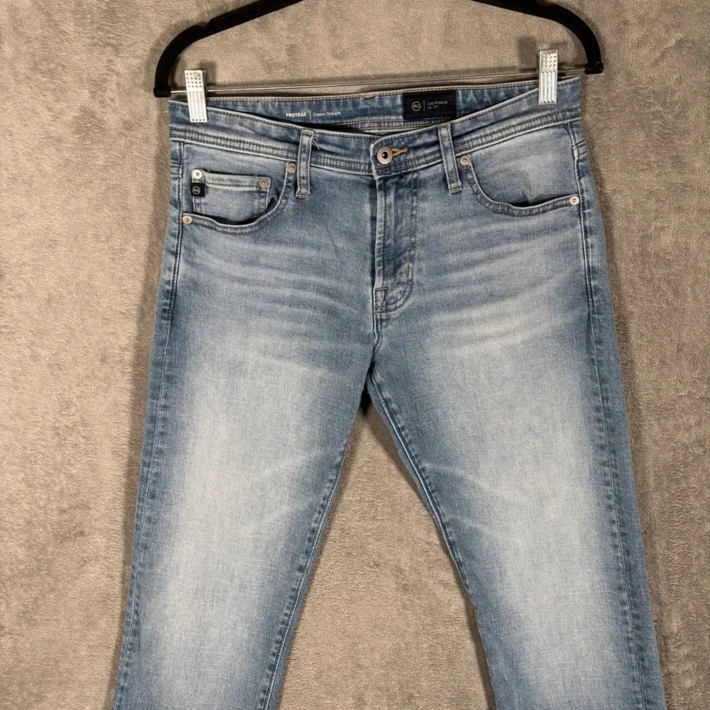AG Adriano Goldschmied Protege Classic Straight Light Wash Jeans 30x34 1049SNC
